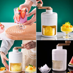 Portable Manual Ice Crusher – Hand Shaved Ice Machine for Home & Parties | ShauqBazaar