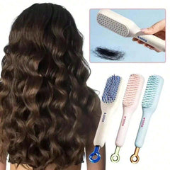 Self Cleaning Hair Comb – One Button Clean Detangling Brush | ShauqBazaar