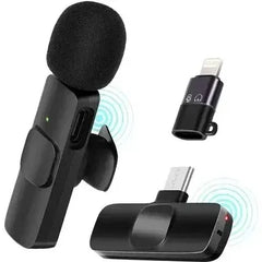 K8 Type-C Wireless Microphone – Portable Clip-On Mic for Phone & Camera | ShauqBazaar