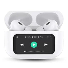 A9 Pro ANC/ENC Wireless Earbuds – Touch Screen Display Noise Cancelling | ShauqBazaar