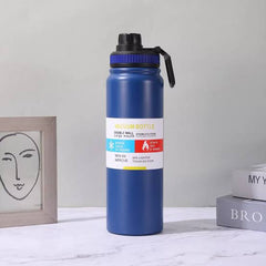 Double-Wall Insulated Stainless Steel Water Bottle 800ml – Hot & Cold | ShauqBazaar