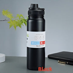 Double-Wall Insulated Stainless Steel Water Bottle 800ml – Hot & Cold | ShauqBazaar