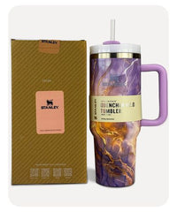 Stanley Quencher H2.0 FlowState Tumbler 1200ml 40oz Black Marble | ShauqBazaar