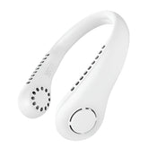 Mini Bladeless Neck Fan – Rechargeable Portable Air Cooler for Summer | ShauqBazaar