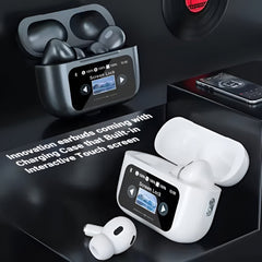 A9 Pro ANC/ENC Wireless Earbuds – Touch Screen Display Noise Cancelling | ShauqBazaar