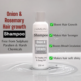 Havelyn Onion & Rosemary Shampoo – Hair Growth & Anti-Hairfall Shampoo | ShauqBazaar