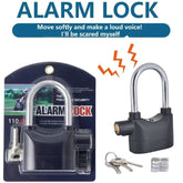 High-Security Gembok Alarm Lock – Waterproof Siren Padlock for Bike & Door | ShauqBazaar