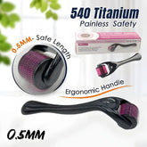 Skin Therapy Derma Roller 540 Micro Needles – Anti-Aging Face Treatment | ShauqBazaar