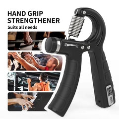 Adjustable Hand Gripper with Counter – Finger & Wrist Strengthener | ShauqBazaar