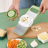 5-in-1 Multifunctional Vegetable Cutter & Slicer – Stainless Steel Kitchen Tool | ShauqBazaar