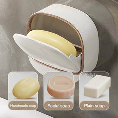 Wall Mounted Soap Holder Box – Punch Free Drain Laundry Soap Box | ShauqBazaar