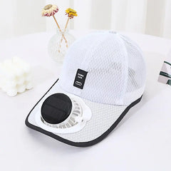 Solar Charging Fan Cap – Outdoor Sports Hat with Built-in Fan for Men & Women | ShauqBazaar