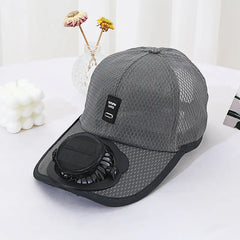 Solar Charging Fan Cap – Outdoor Sports Hat with Built-in Fan for Men & Women | ShauqBazaar