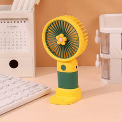 Portable Mini Rechargeable Fan with Desktop Stand – Buy Online | ShauqBazaar