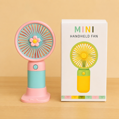 Portable Mini Rechargeable Fan with Desktop Stand – Buy Online | ShauqBazaar