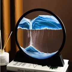 3D Moving Sand Art Frame 7 Inch – Liquid Motion Desk Decor | ShauqBazaar