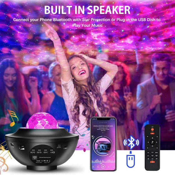 Colorful Starry Sky Galaxy Projector Night Light – LED Room Decor | ShauqBazaar