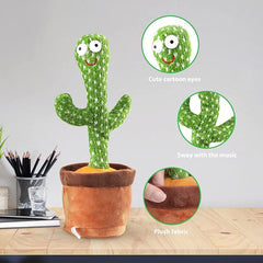 Dancing Talking Cactus Plush Toy – Funny Interactive Kids Gift | ShauqBazaar