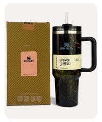 Stanley Quencher H2.0 FlowState Tumbler 1200ml 40oz Black Marble | ShauqBazaar