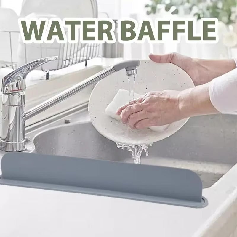 Reusable Silicone Sink Splash Guard 14 Inch – Countertop Water Barrier | ShauqBazaar