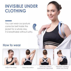 Adjustable Spine Back Support Posture Sensor – Posture Corrector Device | ShauqBazaar