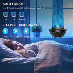 Colorful Starry Sky Galaxy Projector Night Light – LED Room Decor | ShauqBazaar