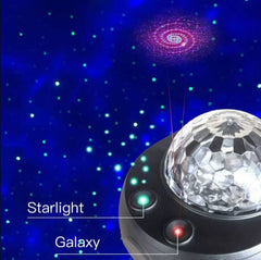 Colorful Starry Sky Galaxy Projector Night Light – LED Room Decor | ShauqBazaar