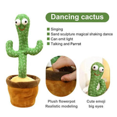 Dancing Talking Cactus Plush Toy – Funny Interactive Kids Gift | ShauqBazaar