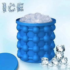 Silicone Ice Genie Cube Maker – 2-in-1 Portable Ice Bucket Mold for Travel | ShauqBazaar