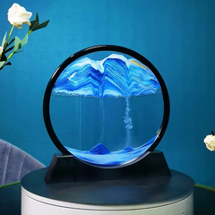 3D Moving Sand Art Frame 7 Inch – Liquid Motion Desk Decor | ShauqBazaar
