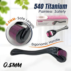 Skin Therapy Derma Roller 540 Micro Needles – Anti-Aging Face Treatment | ShauqBazaar