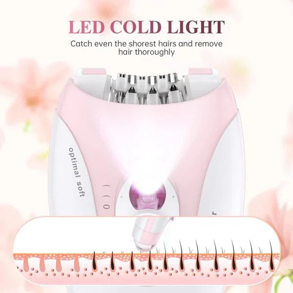 Daling DL-6032 Women's Cordless Epilator – Rechargeable Hair Removal Device | ShauqBazaar