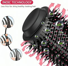 3-in-1 Hair Dryer Brush – Straightener & Curler Comb Styler for All Hair Types | ShauqBazaar