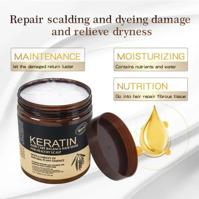 Keratin Nourishing Hair Treatment Mask – Deep Repair & Smoothing Hair Mask | ShauqBazaar