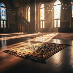 Travel-Friendly Velvet Prayer Mat