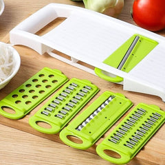 5-in-1 Multifunctional Vegetable Cutter & Slicer – Stainless Steel Kitchen Tool | ShauqBazaar