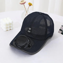 Solar Charging Fan Cap – Outdoor Sports Hat with Built-in Fan for Men & Women | ShauqBazaar