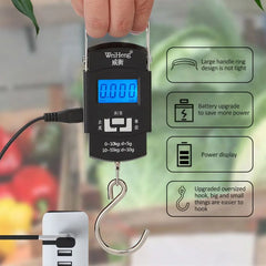 Digital Hanging Weight Scale with Hook – Portable Luggage & Fish Scale | ShauqBazaar