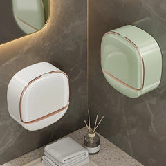Wall Mounted Soap Holder Box – Punch Free Drain Laundry Soap Box | ShauqBazaar
