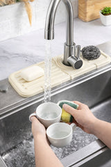Sink Faucet Absorbent Mat – Silicone Splash Guard Drain Pad | ShauqBazaar