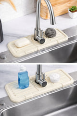 Sink Faucet Absorbent Mat – Silicone Splash Guard Drain Pad | ShauqBazaar