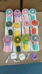 Premium Large Size Portable Handheld Fan – High-Speed USB Rechargeable Cooling Fan with Cute Fruit Design (Random Color & Box)