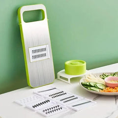 5-in-1 Multifunctional Vegetable Cutter & Slicer – Stainless Steel Kitchen Tool | ShauqBazaar