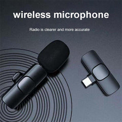 K8 Type-C Wireless Microphone – Portable Clip-On Mic for Phone & Camera | ShauqBazaar