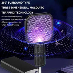 Portable USB Bug Zapper Racket with UV Light – Electric Mosquito Killer | ShauqBazaar
